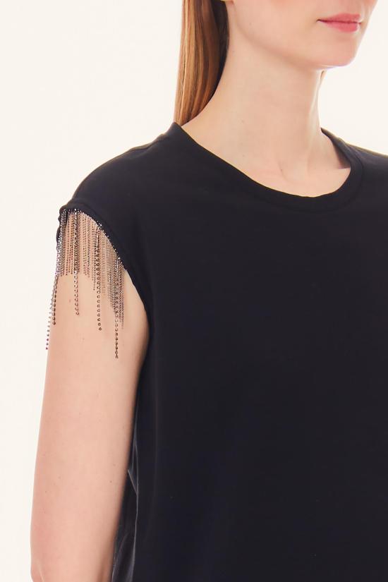  리우조 반팔 티셔츠 WA4016J5003 Q9997 nero - LIU JO