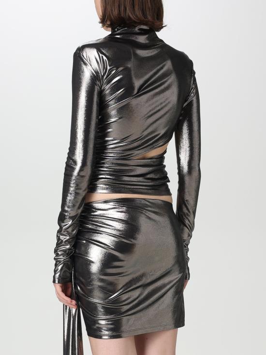  블루마린 코트 4C039A N0992 argento - BLUMARINE