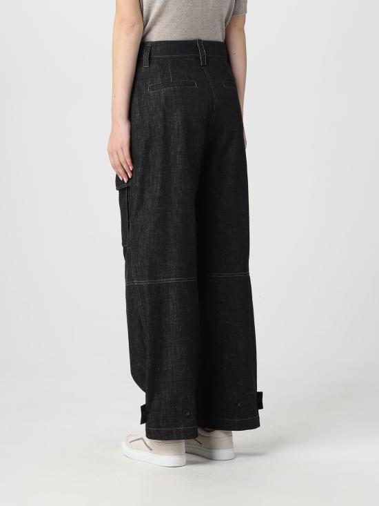  브루넬로 쿠치넬리 스트레이트 팬츠 M0F28P5827 C7081 denim nero - BRUNELLO CUCINELLI