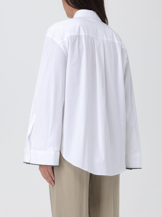  브루넬로 쿠치넬리 셔츠 M0091MK956 C159 bianco - BRUNELLO CUCINELLI