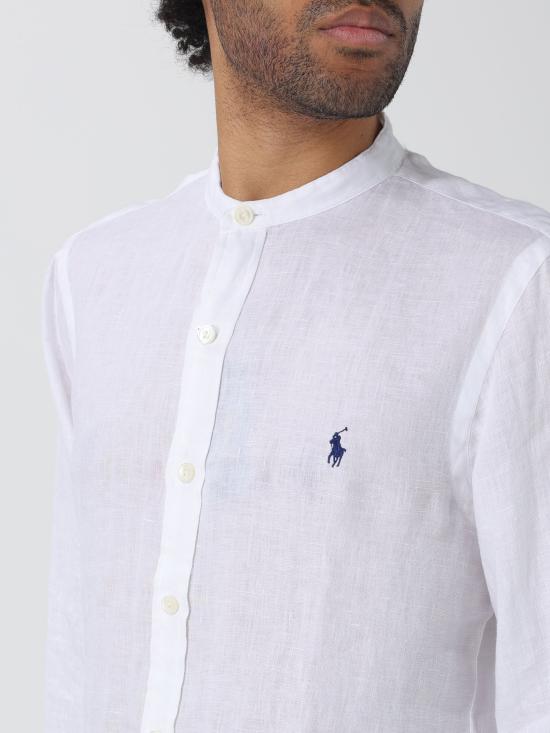  랄프 로렌 긴팔 셔츠 710801500 001 bianco - RALPH LAUREN