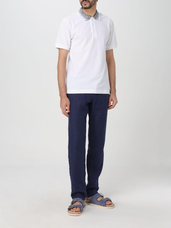  미소니 폴로 티셔츠 UC22W200BJ0019A S00K5 bianco - MISSONI