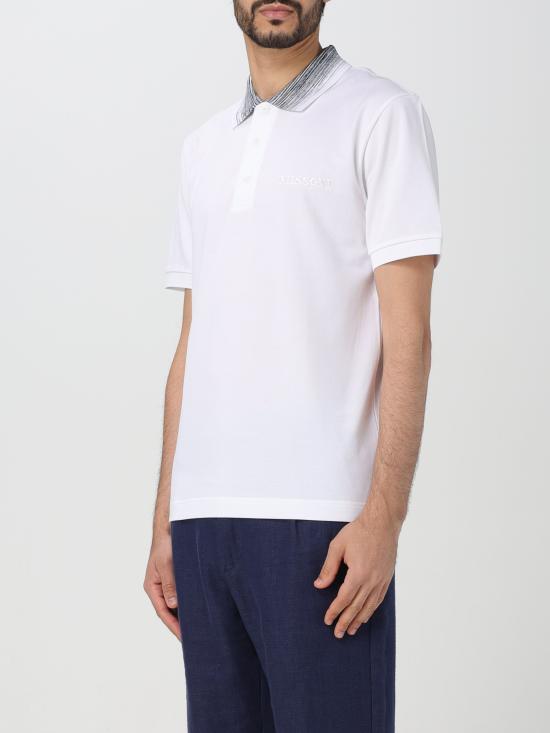  미소니 폴로 티셔츠 UC22W200BJ0019A S00K5 bianco - MISSONI