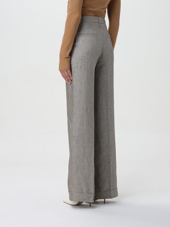  브루넬로 쿠치넬리 스트레이트 팬츠 MH567P8492 C002 marrone argento - BRUNELLO CUCINELLI