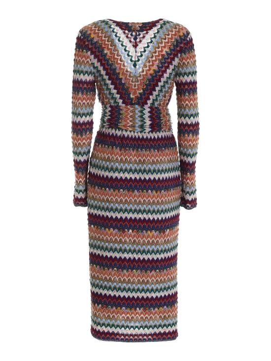 20FW 미소니 롱 원피스 MDG00793BR00BM SM25E multicolor - MISSONI