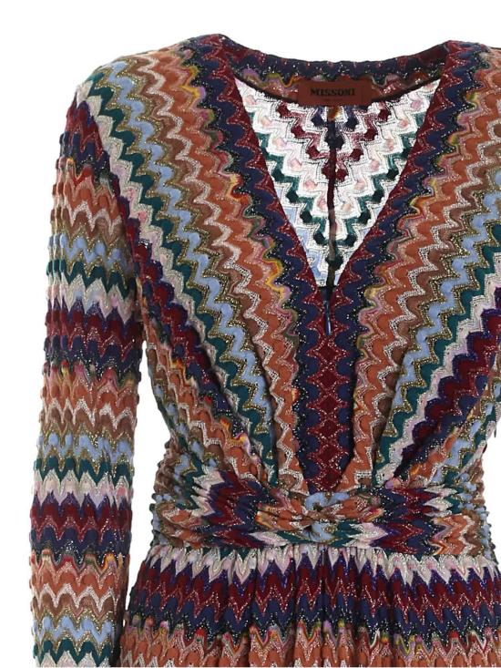 20FW 미소니 롱 원피스 MDG00793BR00BM SM25E multicolor - MISSONI