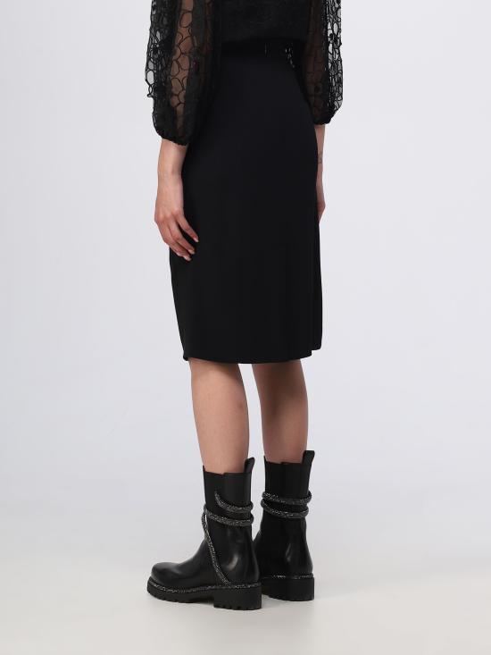  레드발렌티노 미디 스커트 3R3RAK552EU 0NO nero - RED VALENTINO