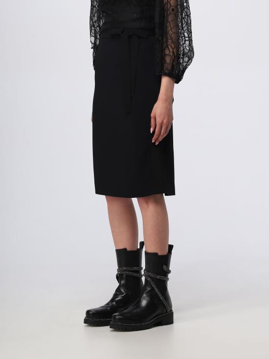  레드발렌티노 미디 스커트 3R3RAK552EU 0NO nero - RED VALENTINO