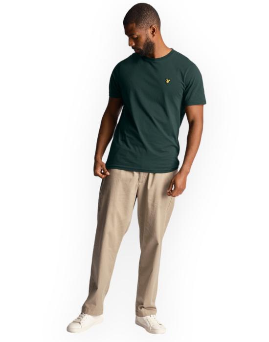  라일앤스콧 반팔 티셔츠 TS400VOGE W486 verde bottiglia - LYLE&SCOTT