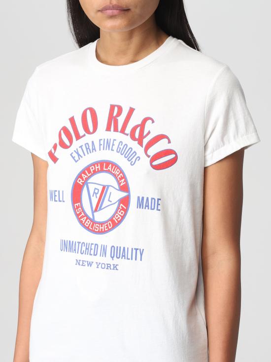  랄프 로렌 반팔 티셔츠 211856640 001 bianco - RALPH LAUREN