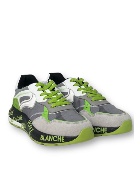 보일브랑쉐 스니커즈 201785506 1N35 bianco verde - VOILE BLANCHE