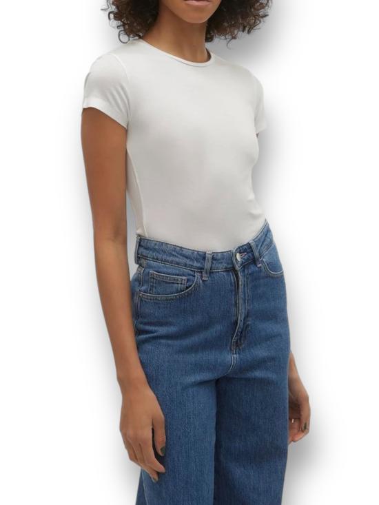  베로 모다 반팔 티셔츠 10300882 SNOWWHITE bianco - VERO MODA