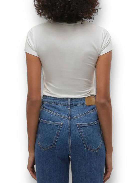  베로 모다 반팔 티셔츠 10300882 SNOWWHITE bianco - VERO MODA