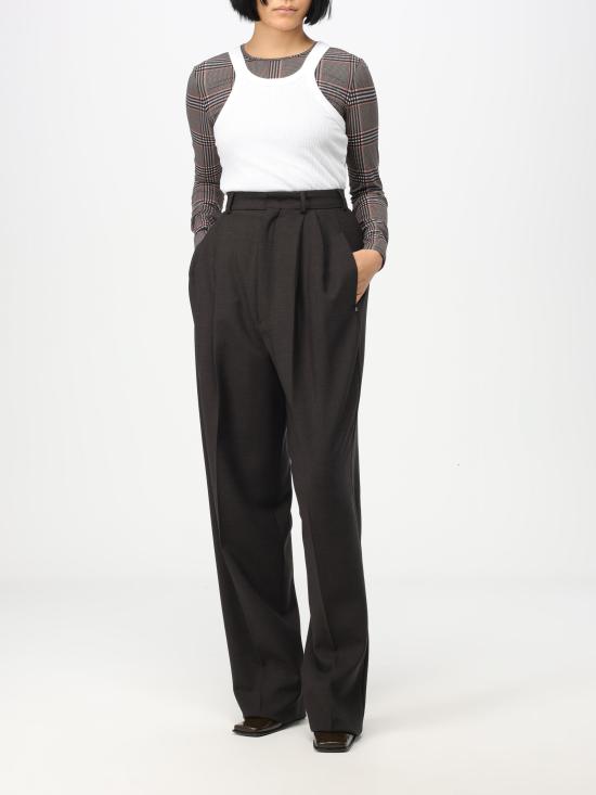  스포트막스 스트레이트 팬츠 2321360436600 019 testa di moro - SPORTMAX