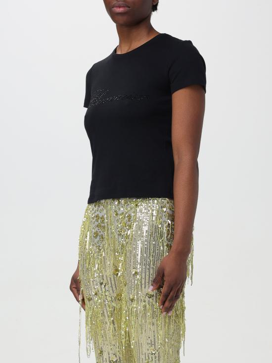  블루마린 반팔 티셔츠 2T054A N0990 nero - BLUMARINE