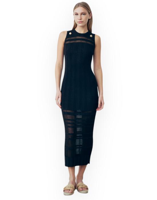 24SS 갈레 롱 원피스 GAABW00603MTTM0001 NE01 nero - GAELLE