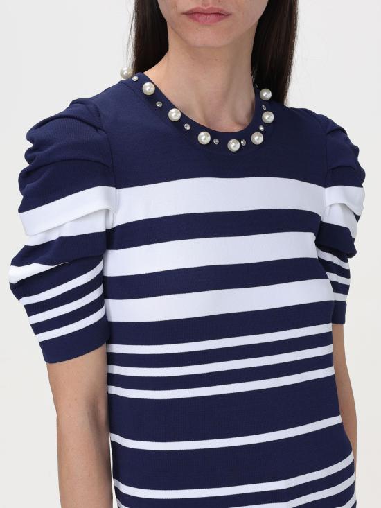  리우조 반팔 티셔츠 MA4134MA55N C3391 blu bianco - LIU JO