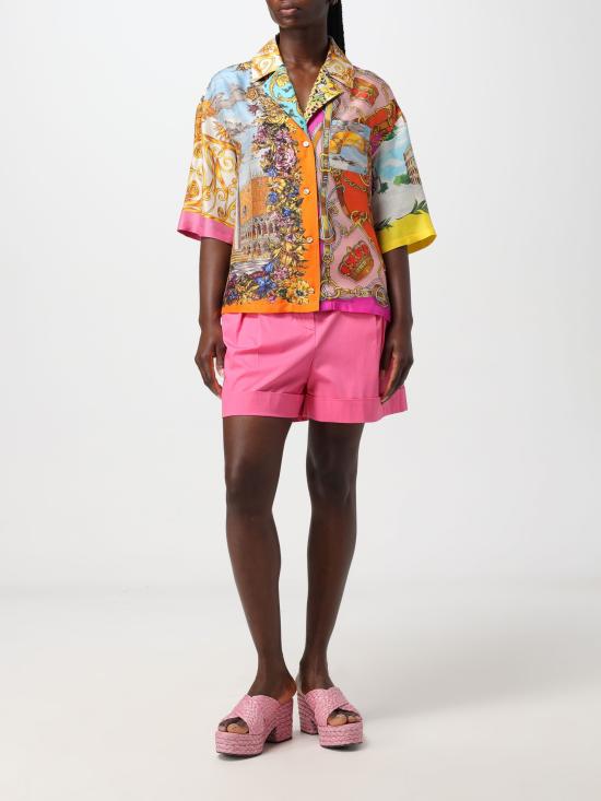  모스키노 스트레이트 팬츠 A03110530 0208 fuxia - MOSCHINO