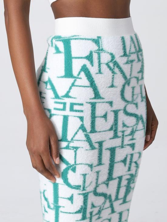  엘리자베타프랜치 미디 스커트 GK61Q26E2 AW5 smeraldo - ELISABETTA FRANCHI