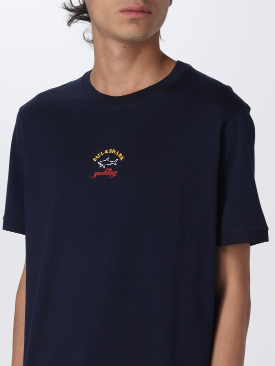  폴앤샤크 반팔 티셔츠 C0P1096 013 blu - PAUL & SHARK