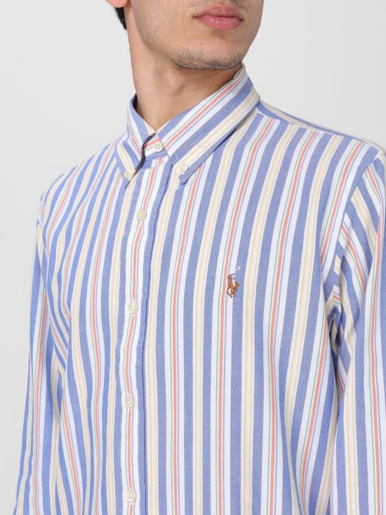  랄프 로렌 긴팔 셔츠 710928920 003 bianco blu - RALPH LAUREN