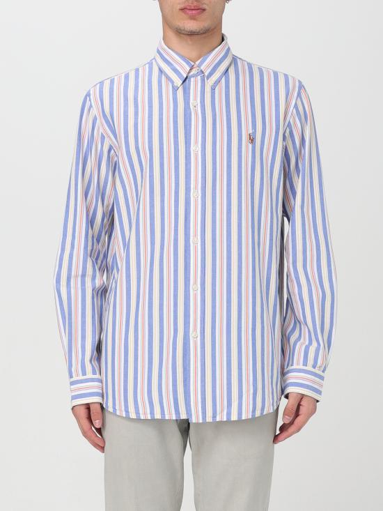  랄프 로렌 긴팔 셔츠 710928920 003 bianco blu