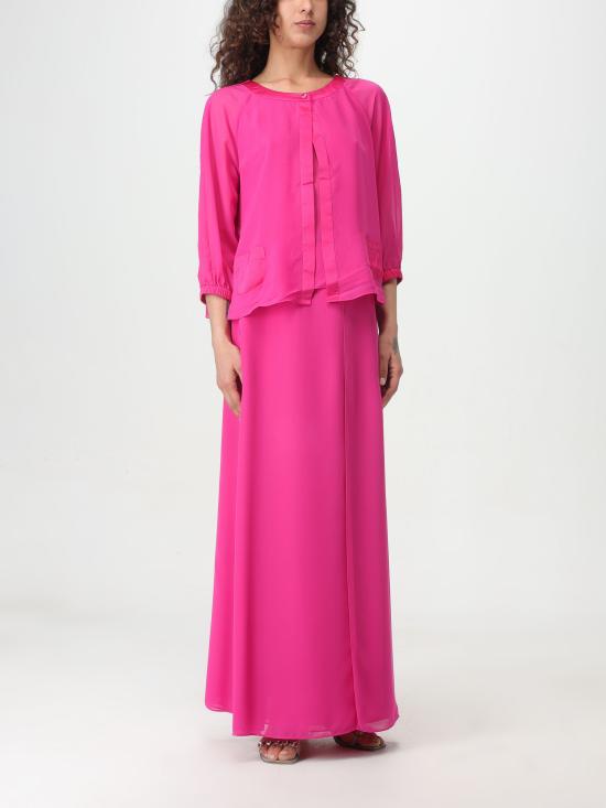 24SS 조르지오 아르마니 롱 스커트 E3NN1AF9906 309 rosa - GIORGIO ARMANI