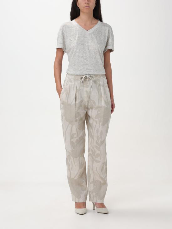 24SS 브루넬로 쿠치넬리 스트레이트 팬츠 MB650P8597 C020 naturale - BRUNELLO CUCINELLI