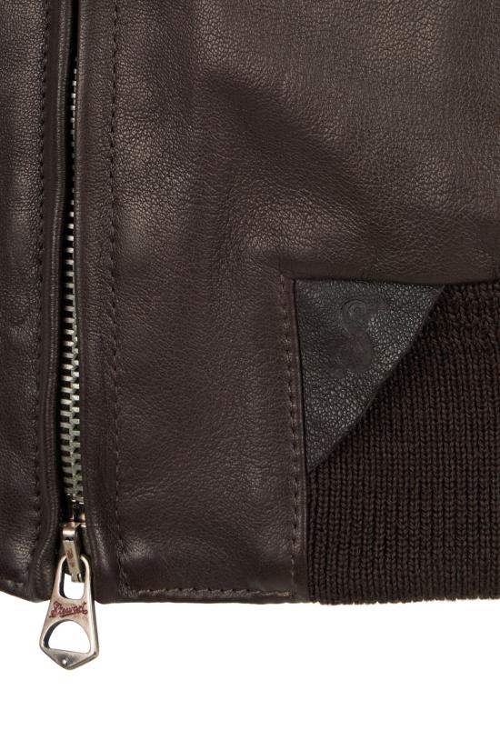  스튜어트 가죽 자켓 GTDU180SP6COLZ F00070 testa di moro - STEWART