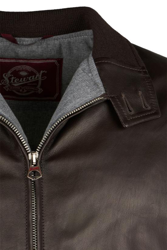 스튜어트 가죽 자켓 GTDU180SP6COLZ F00070 testa di moro - STEWART