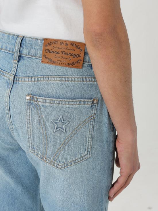 24SS 키아라 페라그니 데님 스트레이트 팬츠 76CBB5R5CDWR3 904 blu denim - CHIARA FERRAGNI