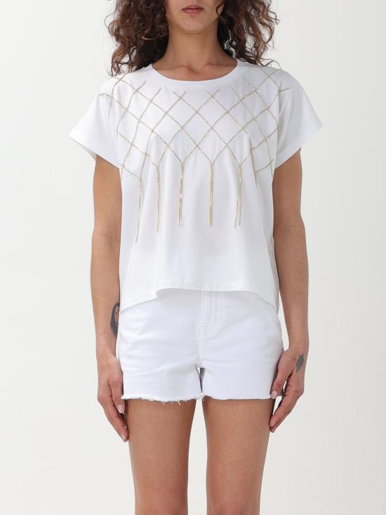  리우조 반팔 티셔츠 CA4444J5003 N9185 bianco