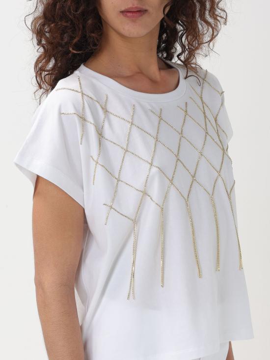  리우조 반팔 티셔츠 CA4444J5003 N9185 bianco - LIU JO