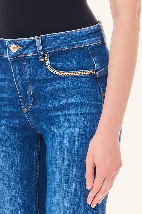  리우조 데님 스트레이트 팬츠 UA4039DS829 77505 blue denim - LIU JO