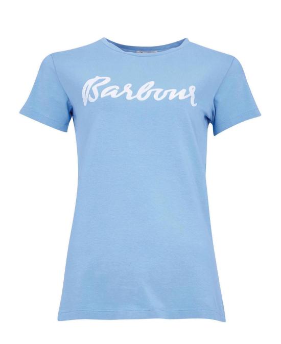  바버 반팔 티셔츠 LTS0395 BL19 azzurro - BARBOUR