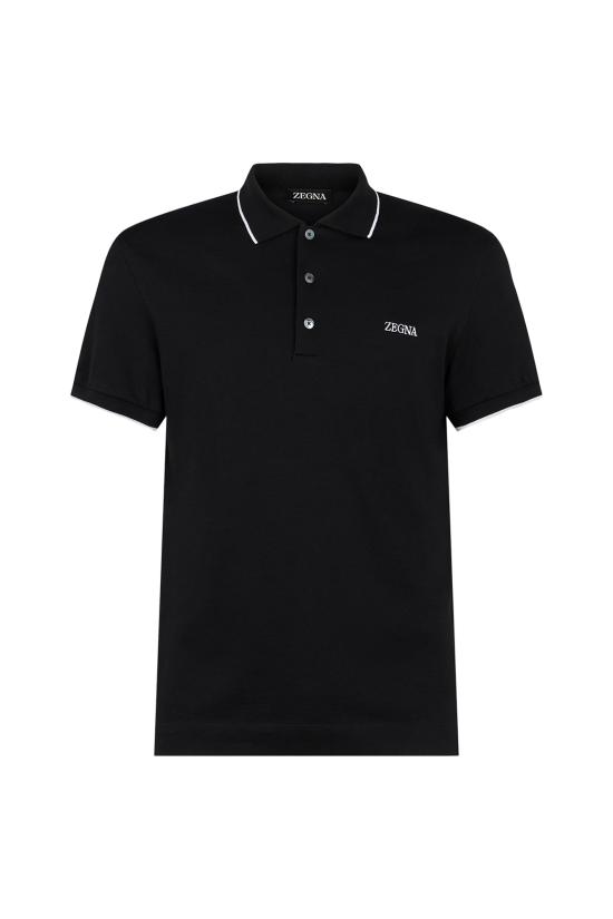  에르메네질도제냐 폴로 티셔츠 E7358A5B746 K09 nero