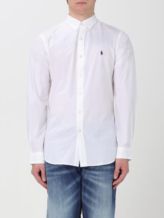 24SS 랄프 로렌 긴팔 셔츠 710928254 002 bianco