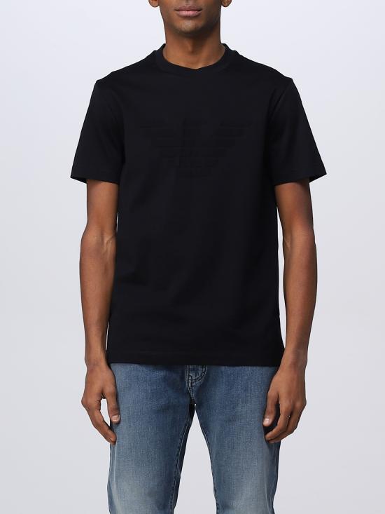  조르지오 아르마니 반팔 티셔츠 8N1TD21JGYZ 0975 blu