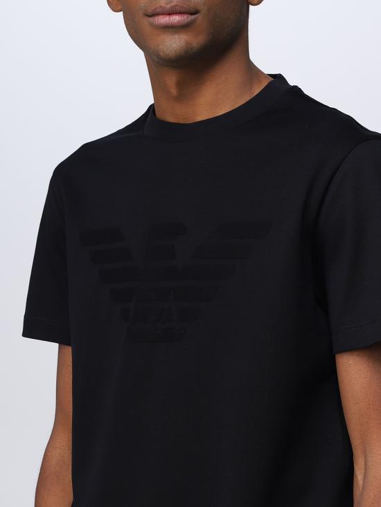  조르지오 아르마니 반팔 티셔츠 8N1TD21JGYZ 0975 blu - GIORGIO ARMANI