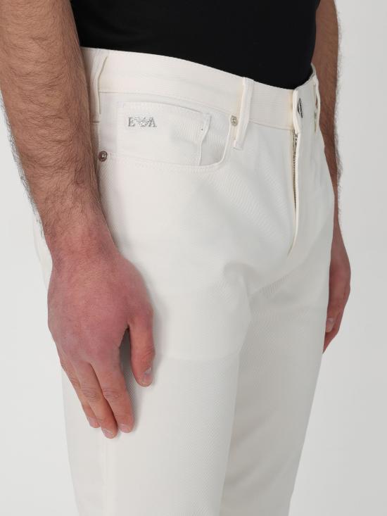  조르지오 아르마니 데님 스트레이트 팬츠 8N1J061NJ9Z 0101 bianco panna - GIORGIO ARMANI
