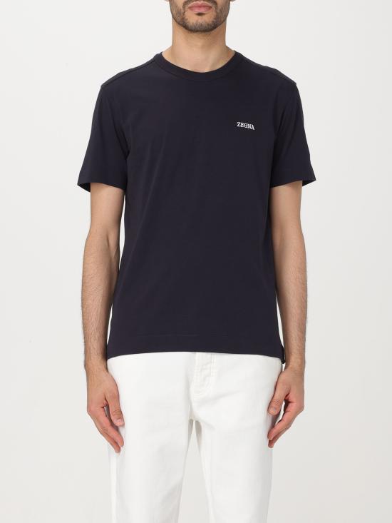 24SS 에르메네질도제냐 반팔 티셔츠 E7360A5B760 B09 blu