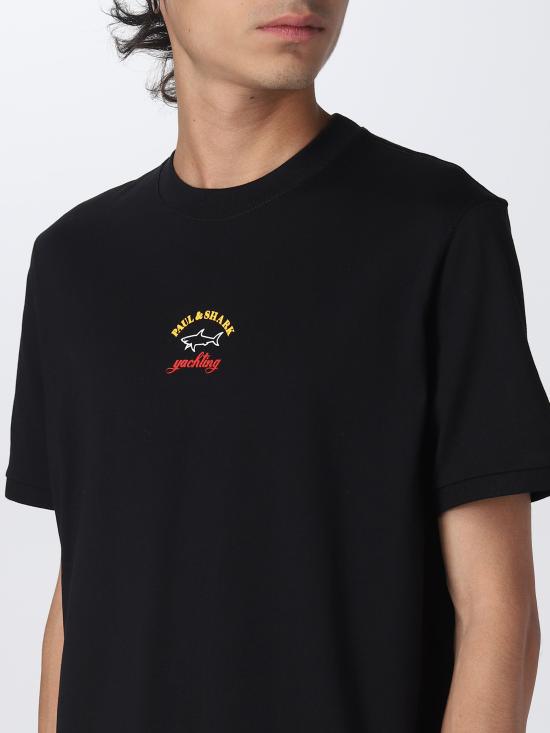 24SS 폴앤샤크 반팔 티셔츠 C0P1096 011 nero - PAUL & SHARK