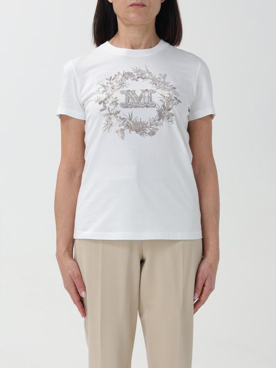 24SS 막스마라 반팔 티셔츠 2411941011600 009 bianco