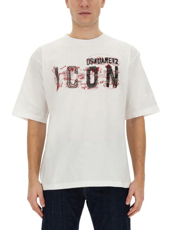  디스퀘어드2 반팔 티셔츠 S79GC0083S23009 100