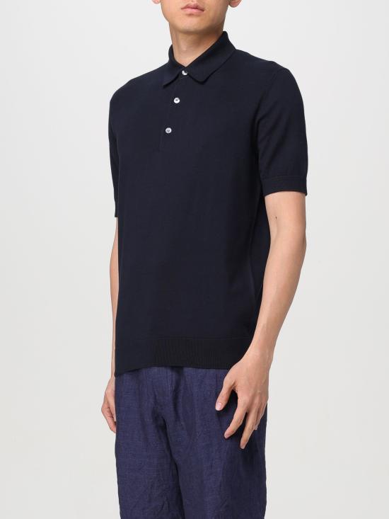 24SS 에르메네질도제냐 폴로 티셔츠 E8C90A7C32 B09 blu - ERMENEGILDO ZEGNA