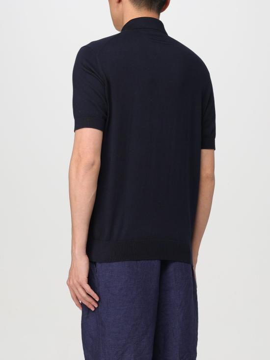 24SS 에르메네질도제냐 폴로 티셔츠 E8C90A7C32 B09 blu - ERMENEGILDO ZEGNA