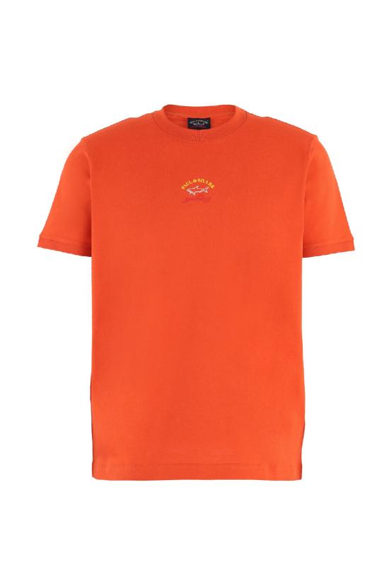  폴앤샤크 반팔 티셔츠 C0P1096 576 arancione