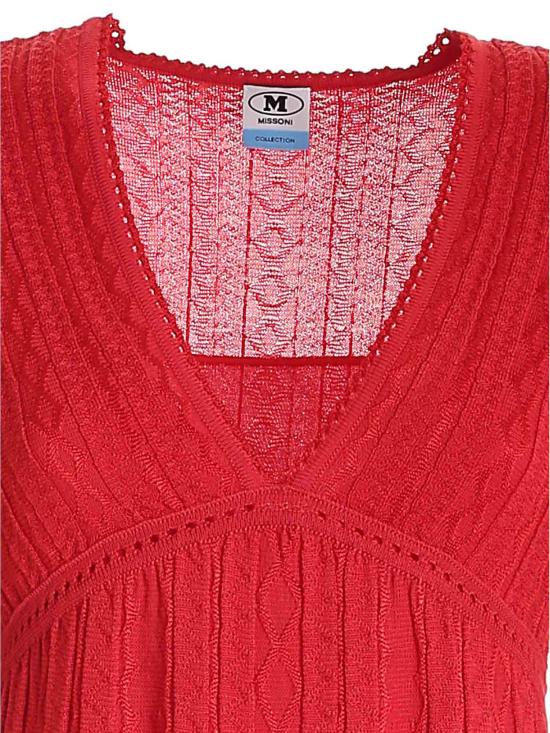  엠 미쏘니 숏 원피스 2DG005652K008F 91663 rosso - M MISSONI