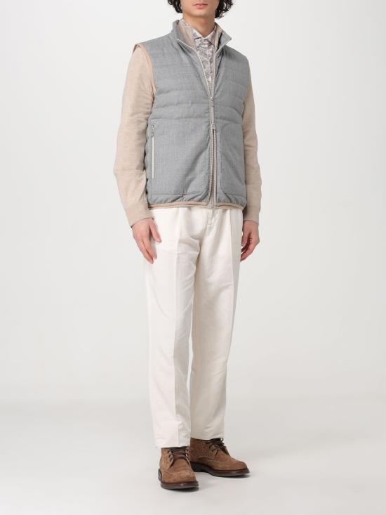  브루넬로 쿠치넬리 베스트 MB4071913 CUJ72 perla - BRUNELLO CUCINELLI