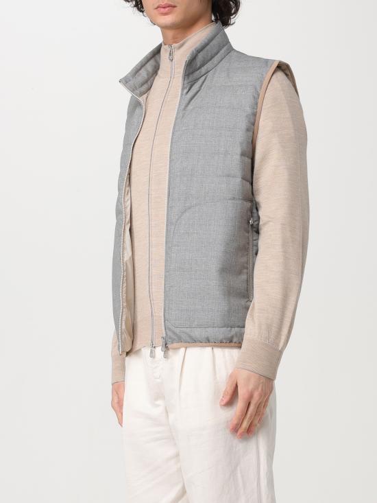  브루넬로 쿠치넬리 베스트 MB4071913 CUJ72 perla - BRUNELLO CUCINELLI